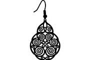 Ornamental Earring SVG Bundle, an Object Graphic by Designer_Momina (Thumbnail 6 of 20)
