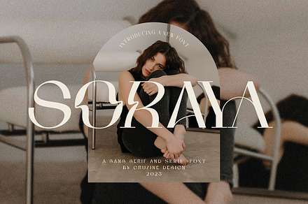 Soraya Sans And Serif, a Sans Serif Font by Cruzine