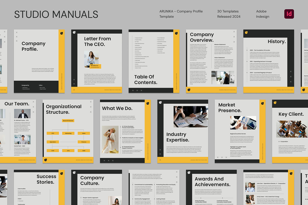 ARUNIKA – Company Profile Template, a Social Media Template by Studio Manuals (Photo 4 of 8)