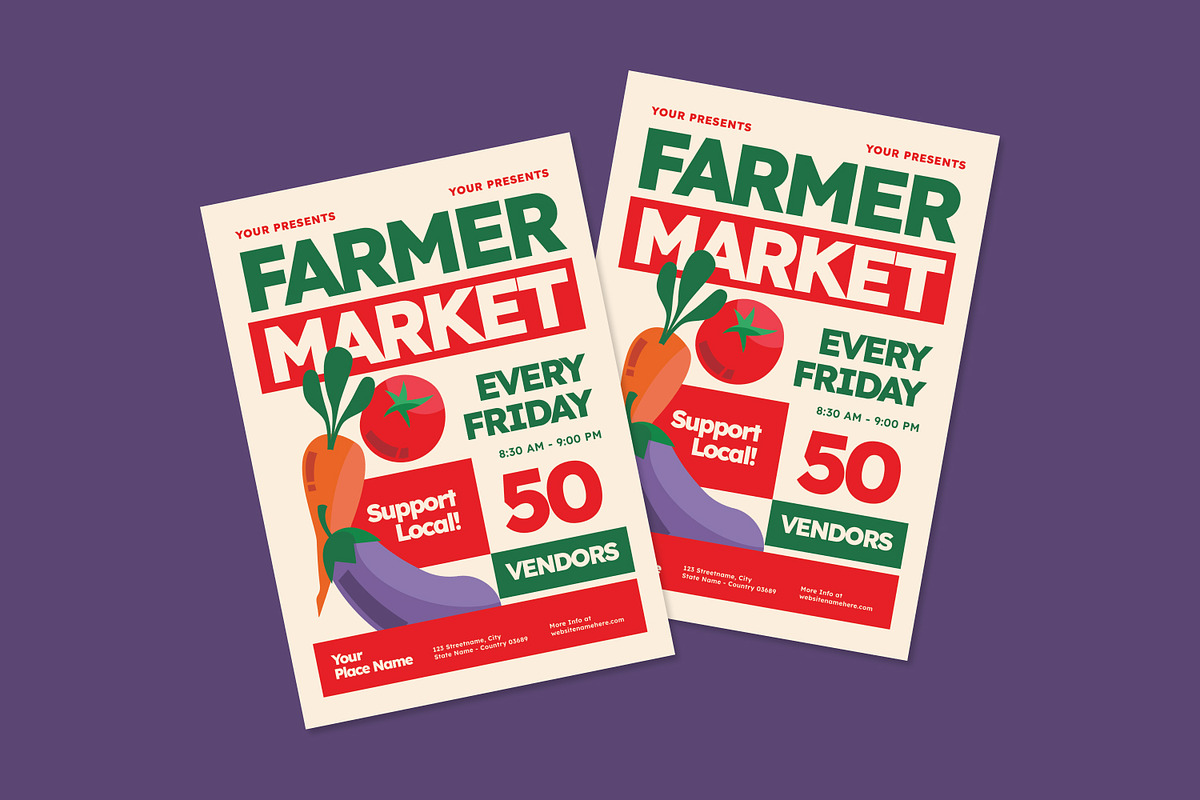 Farmer Market - Flyer, a Brochure Template by Izdihaar_Studio (Photo 3 of 3)
