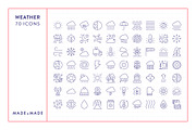 Weather Line Icons, an Outline Icon by Made by Made (Thumbnail 5 of 7)