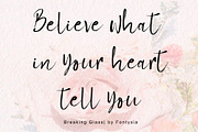 Breaking Glass | Handwritten Font, a Script Font by Yuby Creative (Thumbnail 4 of 5)