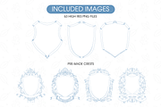 Blue Chinoiserie Clipart, an Illustration by TatiMockup (Thumbnail 4 of 6)