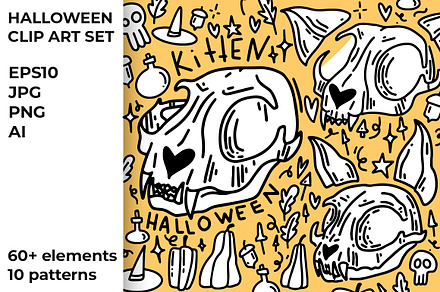 Kitty Halloween! halloween clipart