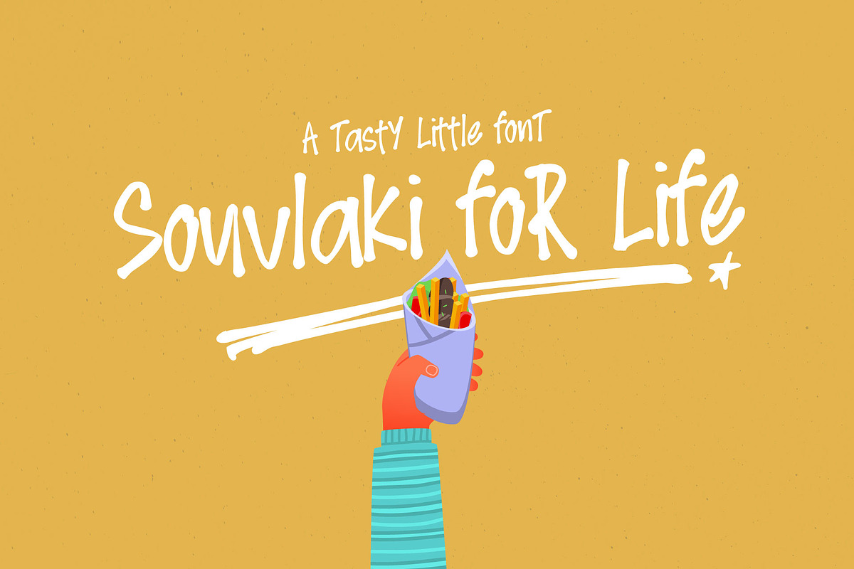 Souvlaki for life, a Font by George Bourle (Photo 1 of 8)