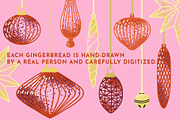 RETRO CHRISTMAS ORNAMENTS: clipart, a Seasonal Illustration by Elliko shop (Thumbnail 3 of 7)