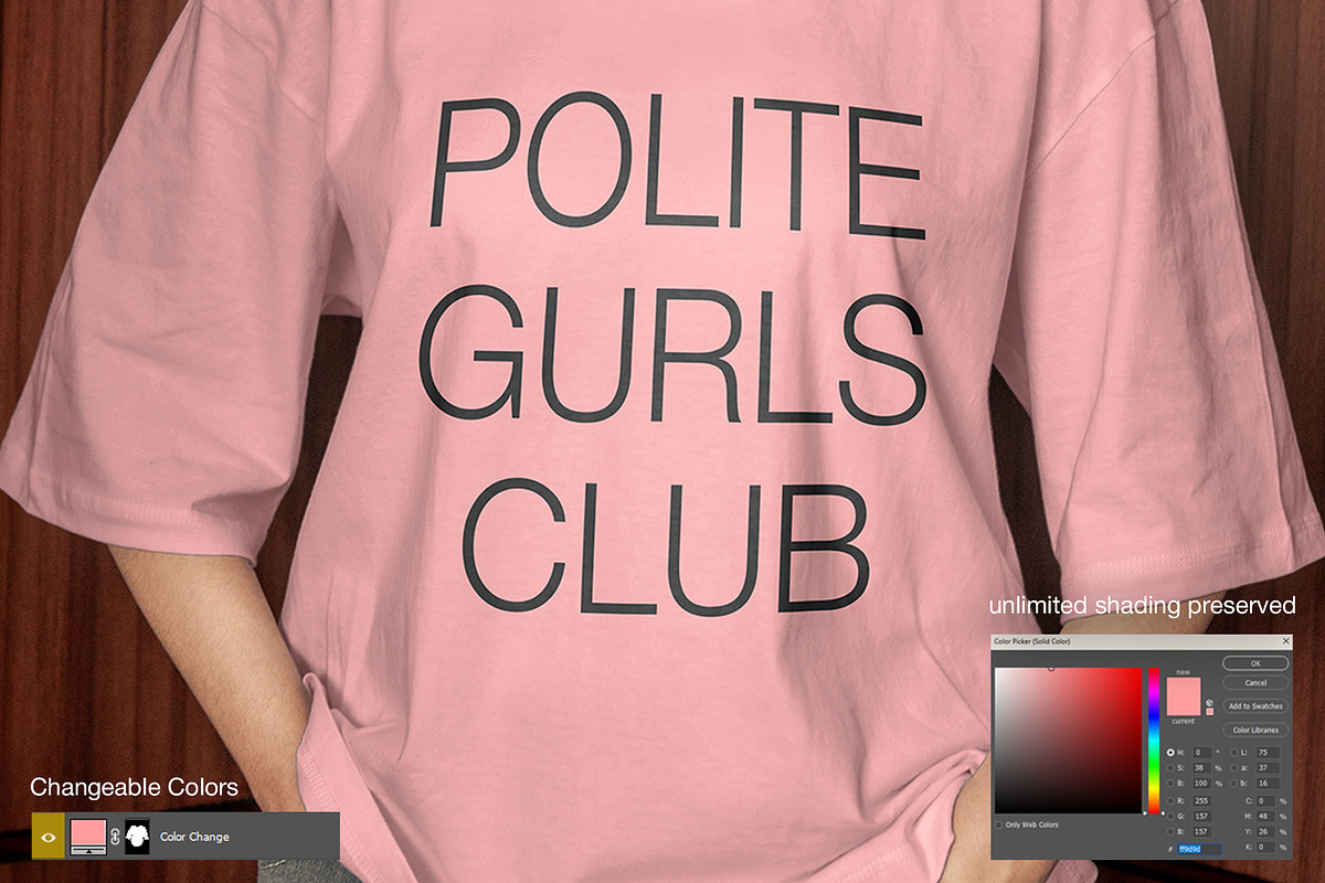 Boxy T-Shirt Mockup w/ Model, a Shirt Mockup by Mocktopia (Photo 8 of 10)