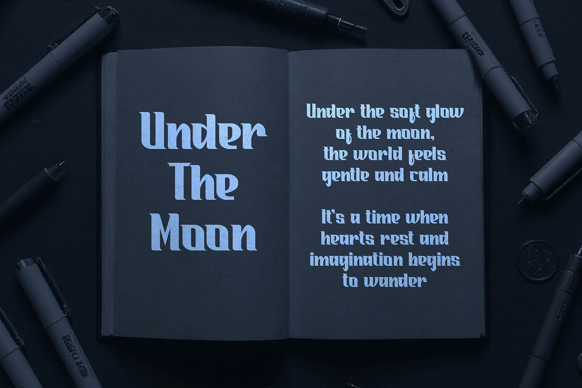 Night Bender - Stylish Serif Font, a Font by Gumrega Studio (Photo 4 of 8)