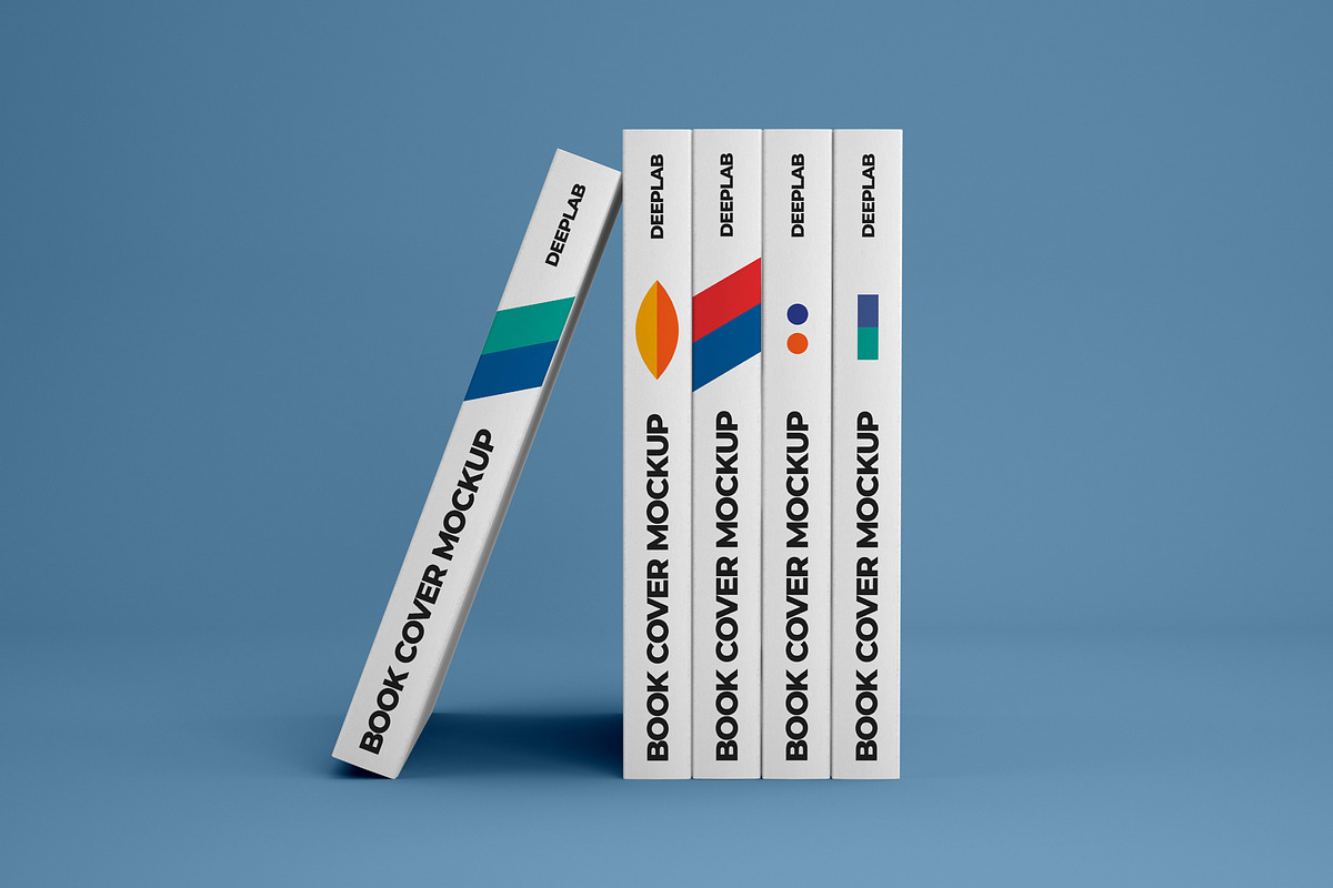 Vertical Book Hardcover Mockup Set, a Print Template by Deeplab (Photo 11 of 20)