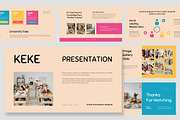Keke : School Google Slides, a Presentation Template by Punkl Camp (Thumbnail 1 of 9)