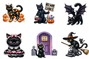 Funny Halloween Black Cat Sublimatio, an Illustration by DreamArtGraphic (Thumbnail 2 of 4)