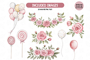 Pink Pastel Carousel Clipart Set, an Illustration by TatiMockup (Thumbnail 3 of 4)