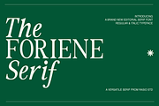 The Foriene Serif Font, a Serif Font by Rasio Studio (Thumbnail 1 of 15)