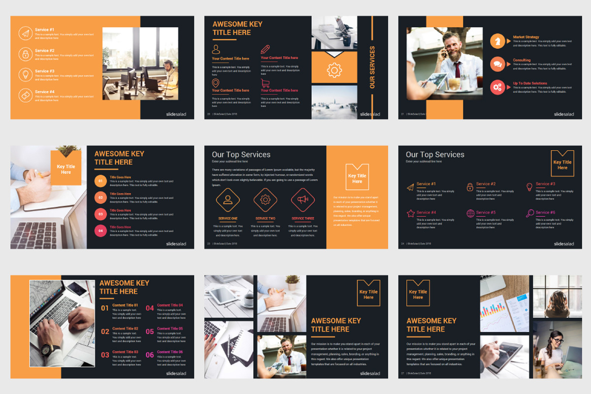 Creative Minimal PowerPoint Template, a Presentation Template by SlideSalad