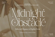 Midnight Obstacle, a Serif Font by Godbless Studio (Thumbnail 1 of 14)