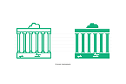 Landmarks of Italy - Rome, an Outline Icon by Jozsef Balazs-Hegedus (Thumbnail 4 of 7)
