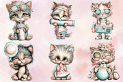 Whimsical Summer Cat Clipart, an Illustration by SVGArt (Thumbnail 9 of 9)