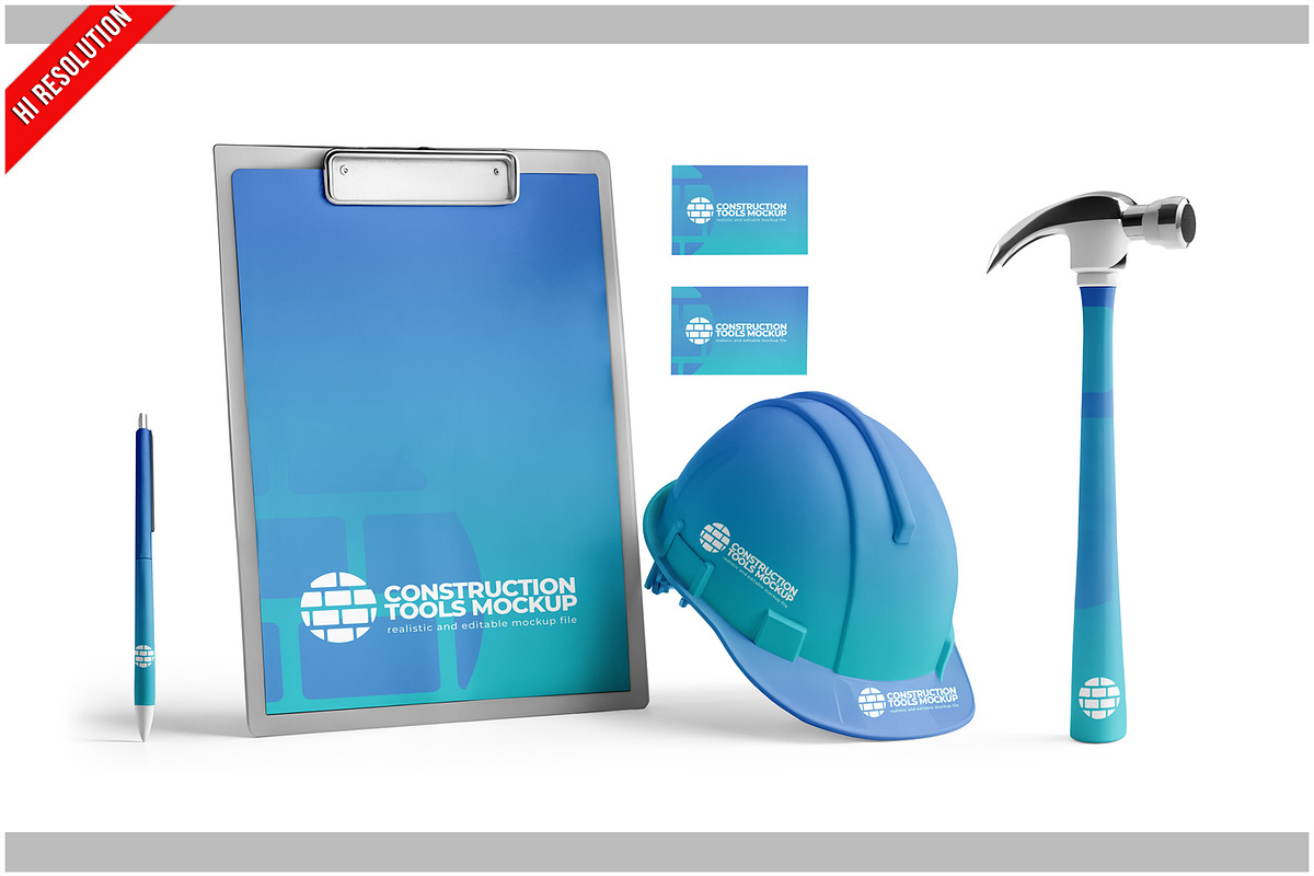 Builder Brand Pack Mockup, a Product Mockup by Bruno's Shop (Photo 1 of 3)