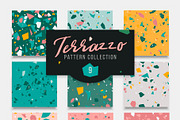 Terrazzo 9 Seamless Patterns Set, a Pattern Graphic by WalnutBird (Thumbnail 2 of 4)