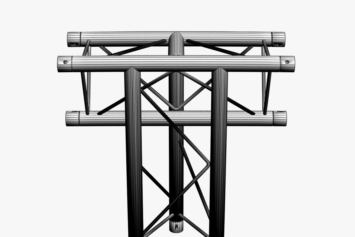 Mini Triangular Trusses- 14 PCS, an Architecture 3D Model by akerStudio (Photo 29 of 35)
