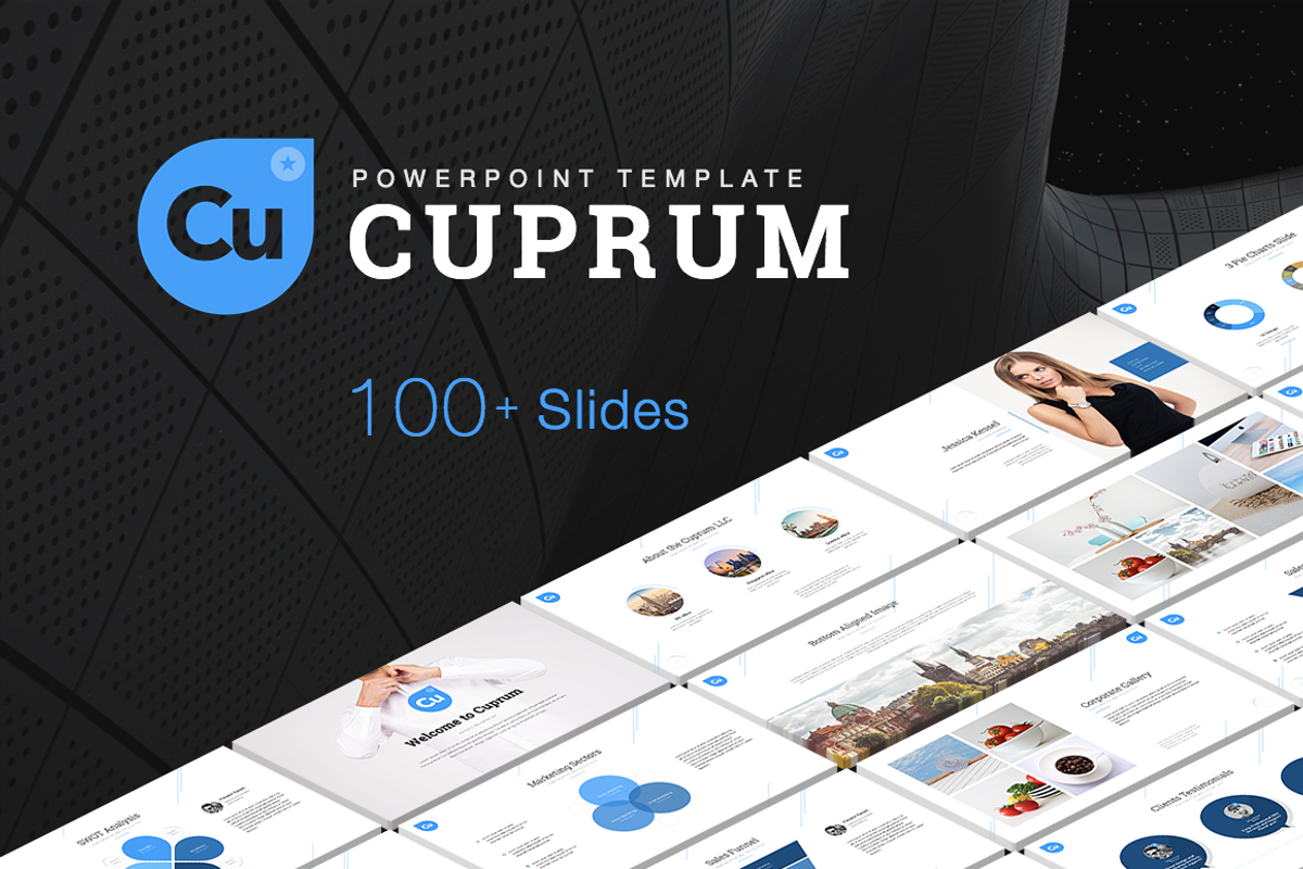 PowerPoint Presentation CUPRUM, a Presentation Template by ElephantArts (Photo 1 of 8)