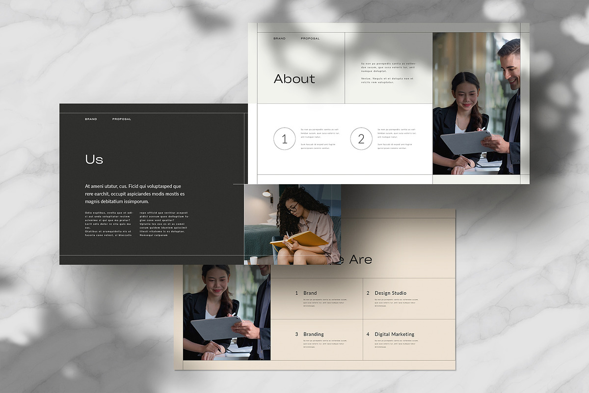 Brand Proposal Template, a Presentation Template by White Graphic (Photo 3 of 7)