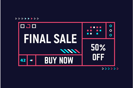 Big sale techno banner