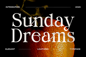 Sunday Dreams Serif Font