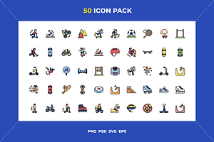 Urban sports icons, an Icon by Wencory