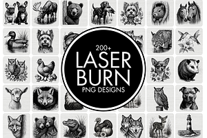 200+ Laser Burn Designs Bundle
