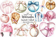 Baseball & Softball Coquette Bow, an Illustration by OK Design (Thumbnail 1 of 4)