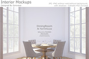 Interior Mockup, Dining Room, a Household Mockup by Designed By Gorovaya (Thumbnail 1 of 8)
