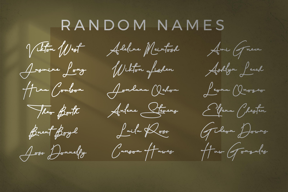 Fahira Signature style font, a Script Font by mahstudios (Photo 4 of 8)