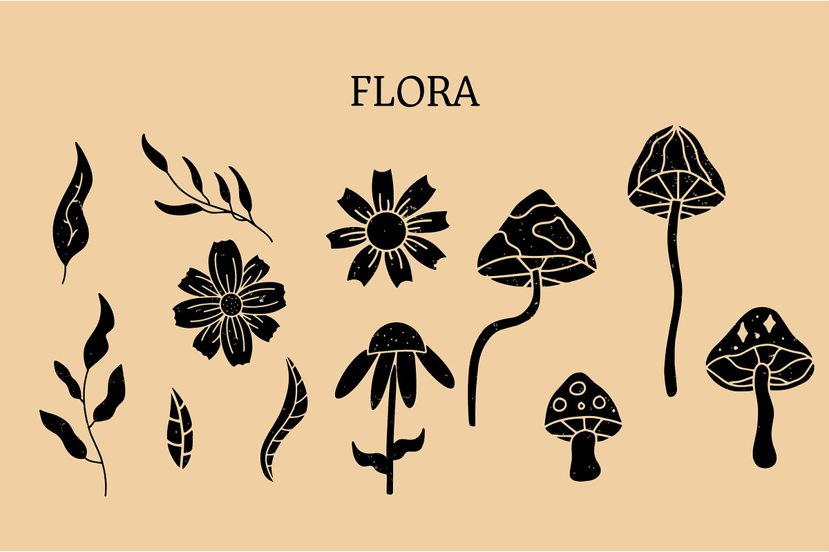 Black Celestial Clipart Set 2, an Object Illustration by Ginny and Sam (Photo 4 of 15)