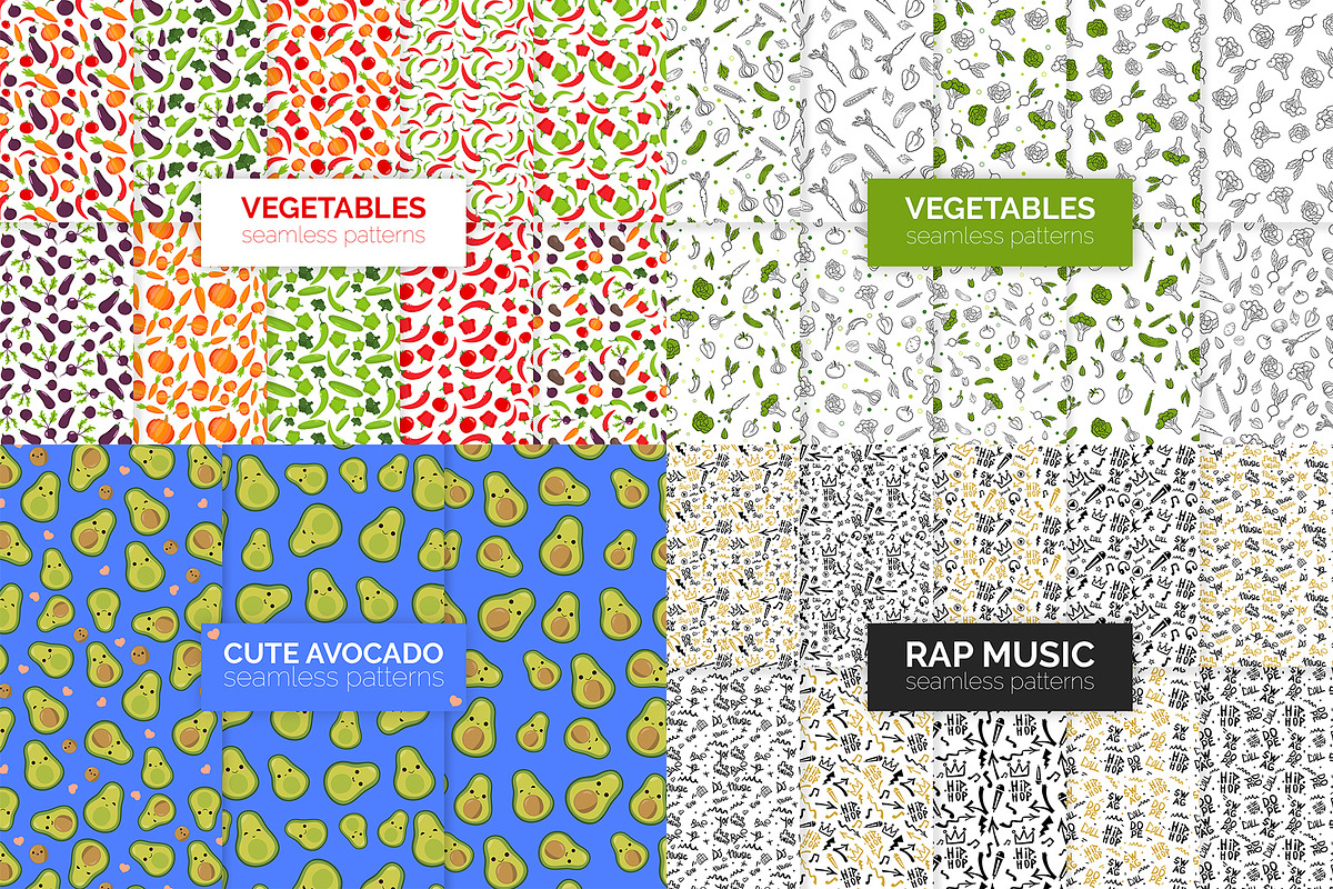 249 Seamless Patterns Bundle, a Pattern Graphic by 3Y_Design (Photo 5 of 12)