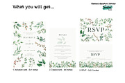 Green Foliage Wedding Invitation, a Card Template by SandraGraphicDesign (Thumbnail 8 of 8)