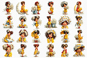 Whimsical Daisy Girl Clipart, a Seasonal Illustration by Craft Nest (Thumbnail 6 of 6)