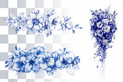 12 Ballpen Flower Illustrations PNG, a Decorative Illustration by Loony Dream Designs (Thumbnail 4 of 5)