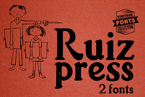 Ruiz - 2 Vintage Fonts