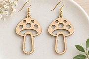 Mushroom Earrings Laser Cut SVG, an Object Graphic by Canvas Craft (Thumbnail 4 of 4)