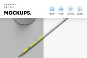 Pencil Mockups, a Pens & Pencil Mockup by megostudi0 (Thumbnail 5 of 6)