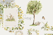 Spring woodland Baby animals clipart, an Animal Illustration by 60secondsArt (Thumbnail 8 of 14)