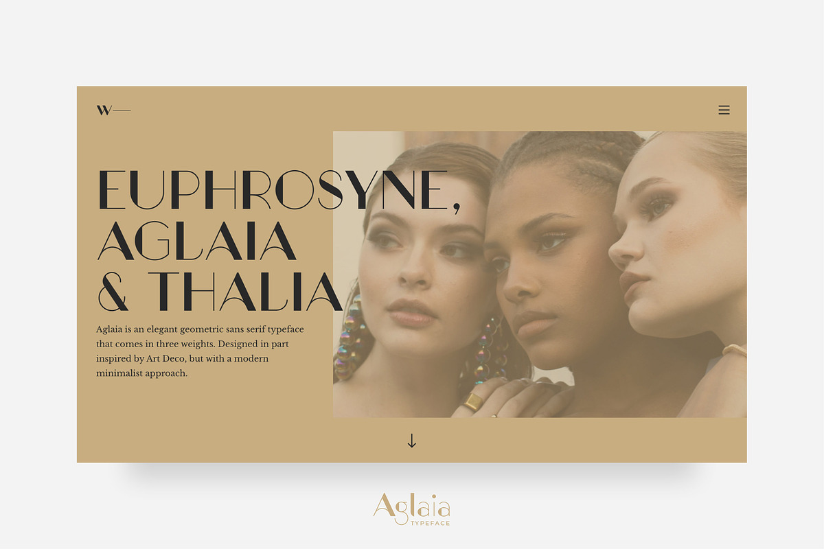 Aglaia Typeface • 3 Elegant Weights preview 8