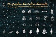 Merry Xmas Handlettering Vector, a Decorative Illustration by Spencerian Sisters (Thumbnail 4 of 9)