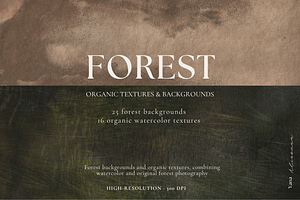 FOREST Organic Textures Backgrounds, a Background Graphic by Alisovna
