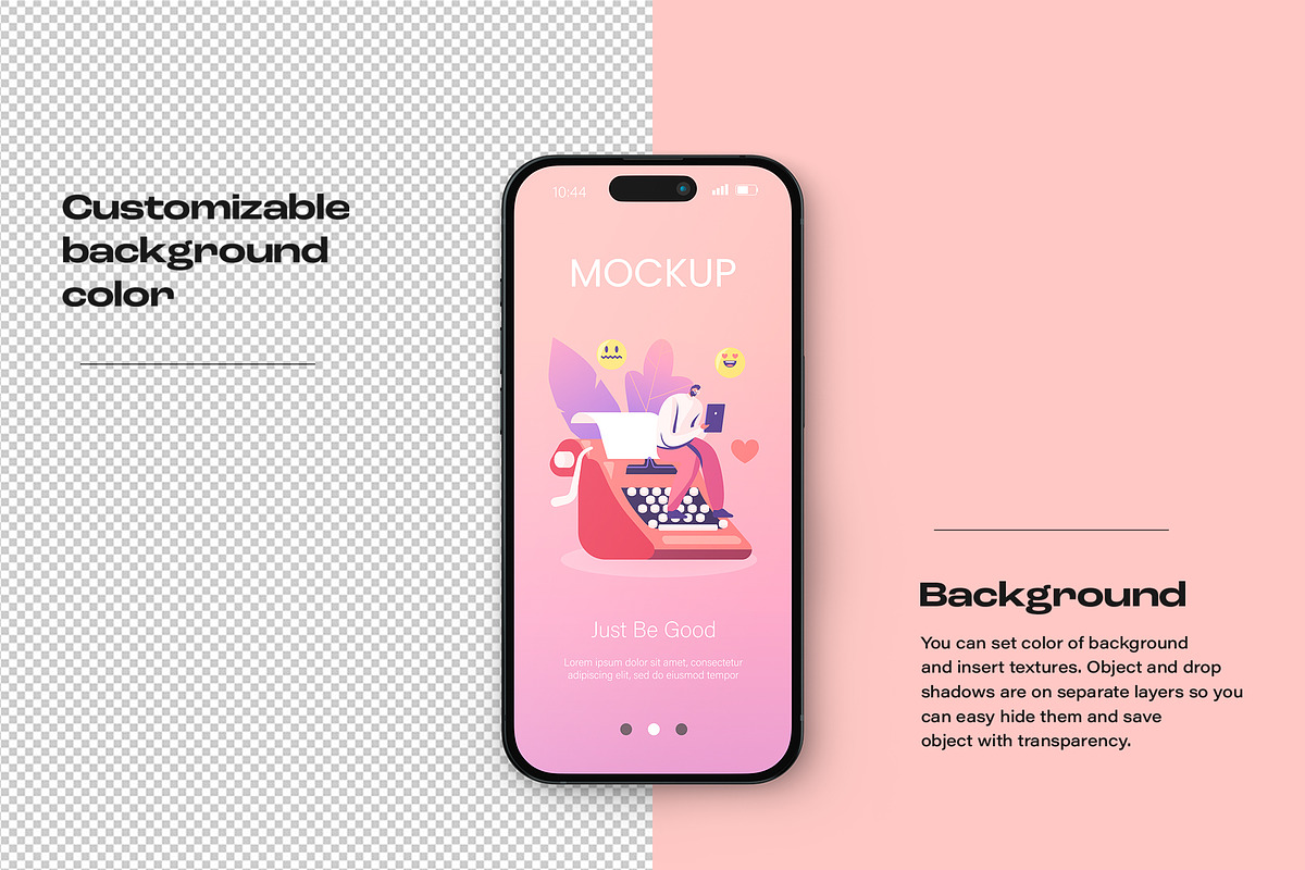 Phone Screen Mockup Set, an iPhone Mockup by ForgeDesign (Photo 3 of 13)
