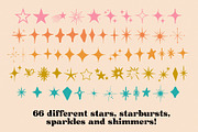 Stars and Sparkles Illustration Font, a Symbol Font by Dear Darling Design (Thumbnail 6 of 6)