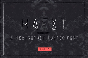 Haext, a Script Font by Hello Mart