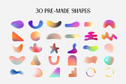 Grainy Gradient Shapes & Backgrounds, a Graphic by Unusual Vectors (Thumbnail 5 of 7)