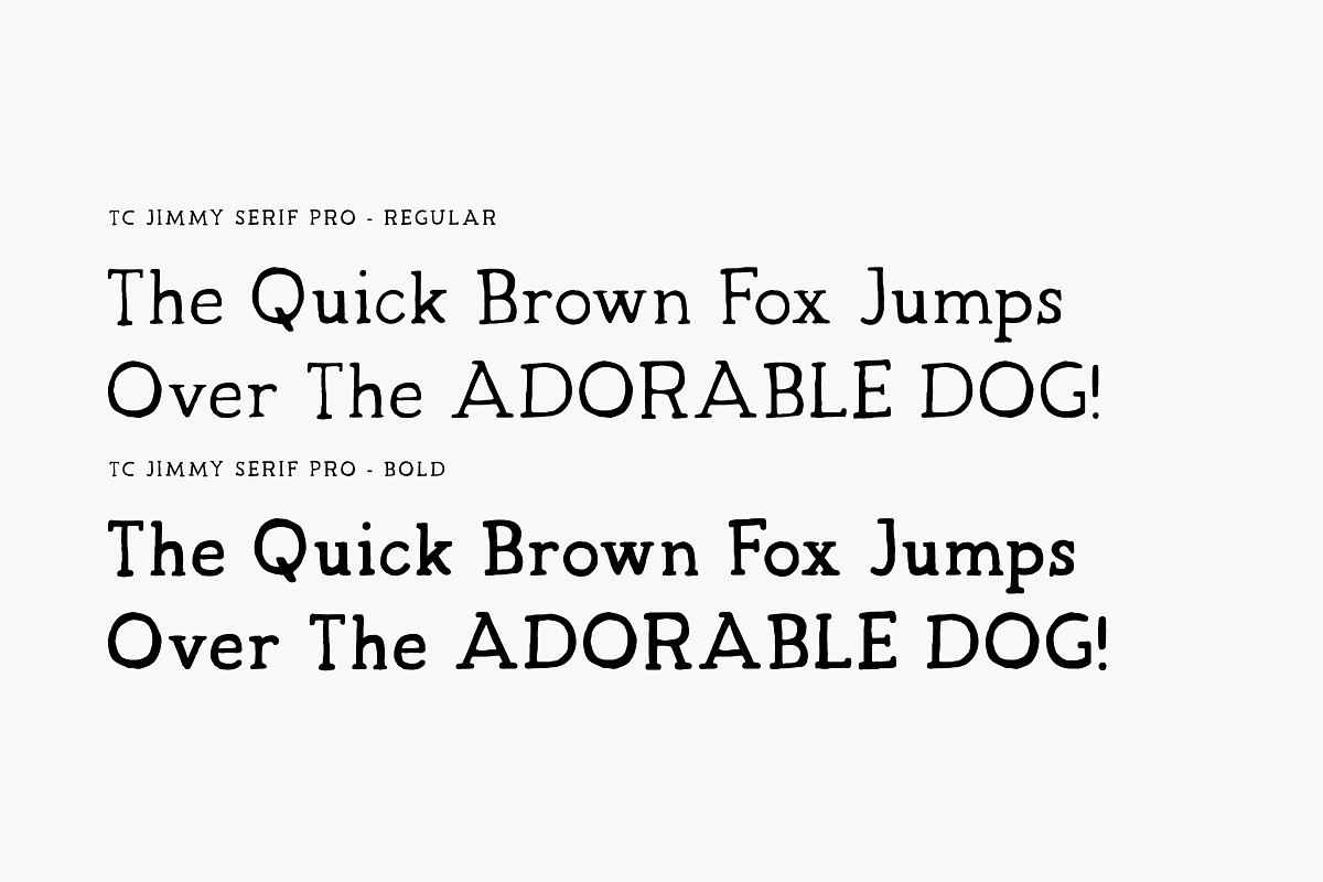 JIMMY Serif Pro - Handwritten Serif, a Serif Font by Tom Chalky (Photo 6 of 6)